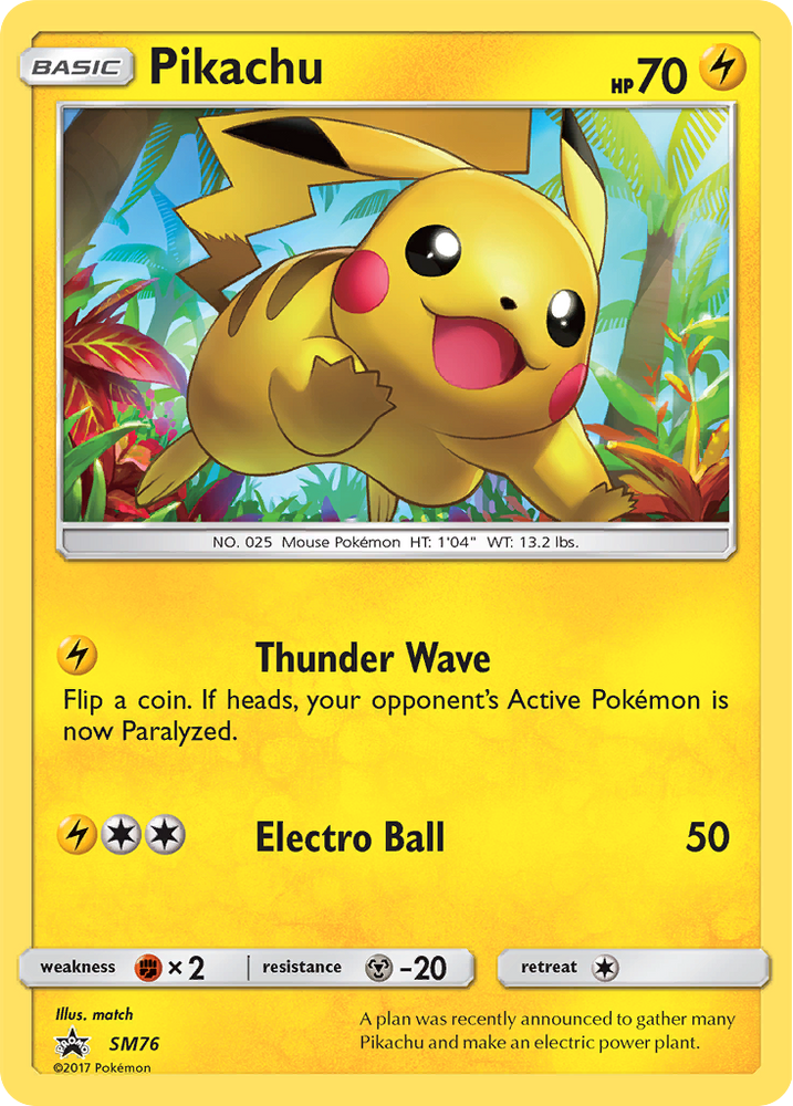 Pokemon | Pikachu (SM76) [Sun & Moon: Black Star Promos] | The Nerd Merchant