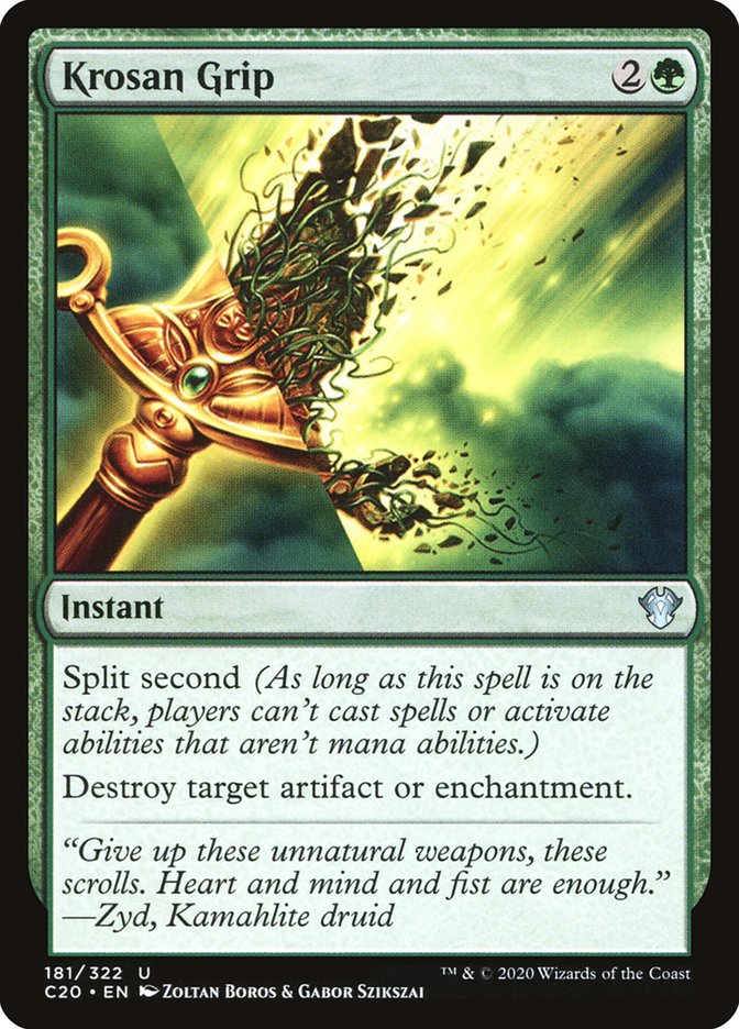 Magic | Krosan Grip [Commander 2020] | The Nerd Merchant