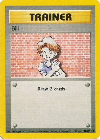 Pokemon | Bill (91/102) [Base Set Unlimited] | The Nerd Merchant