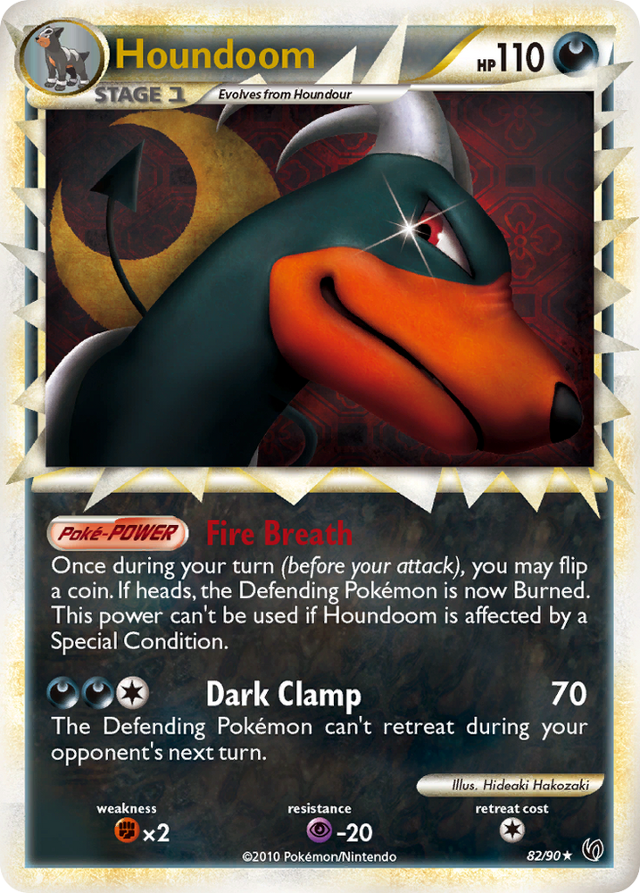 Pokemon | Houndoom (82/90) [HeartGold & SoulSilver: Undaunted] | The Nerd Merchant