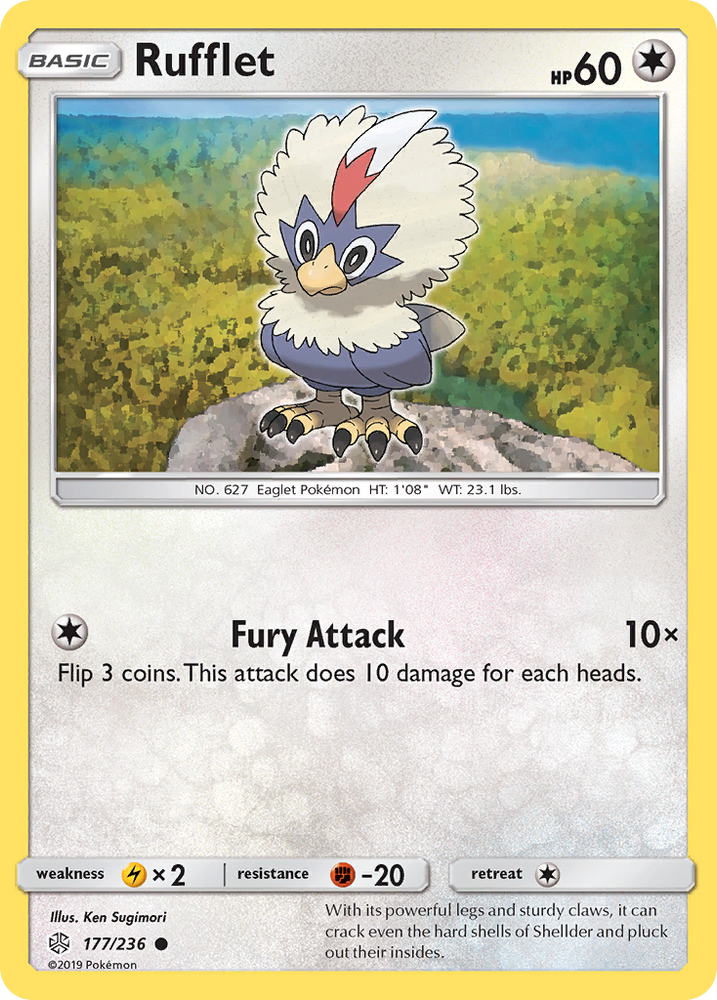 Pokemon| Rufflet (177/236) [Sun & Moon: Cosmic Eclipse] | The Nerd Merchant