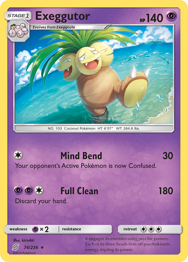 Pokemon | Exeggutor (74/236) [Sun & Moon: Unified Minds] | The Nerd Merchant