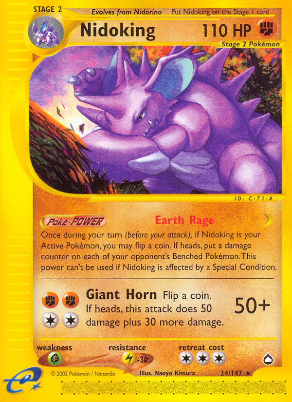 Pokemon | Nidoking (24/147) [Aquapolis] | The Nerd Merchant