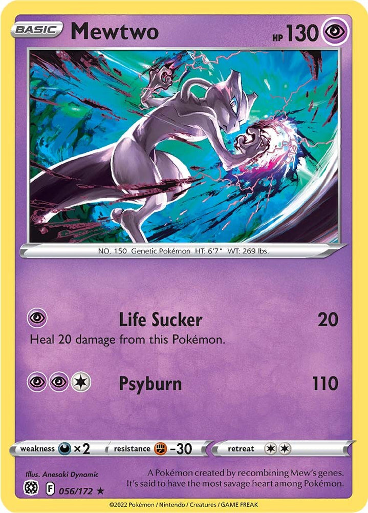 Pokemon | Mewtwo (056/172) [Sword & Shield: Brilliant Stars] | The Nerd Merchant