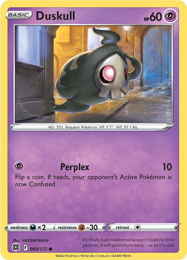 Pokemon | Duskull (060/172) [Sword & Shield: Brilliant Stars] | The Nerd Merchant