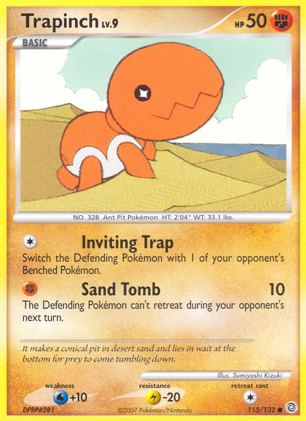 Pokemon | Trapinch (115/132) [Diamond & Pearl: Secret Wonders] | The Nerd Merchant