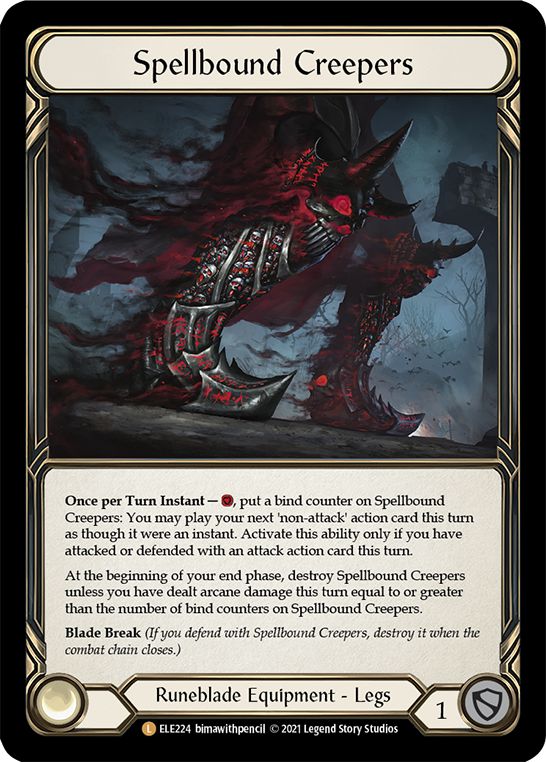 Flesh and Blood TCG | Spellbound Creepers [ELE224] (Tales of Aria)  1st Edition Cold Foil | The Nerd Merchant