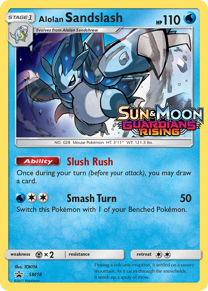 Pokemon | Alolan Sandslash (SM18) (Prerelease Promo) [Sun & Moon: Black Star Promos] | The Nerd Merchant