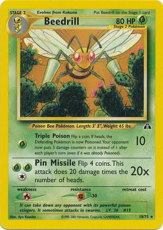 Pokemon | Beedrill (18/75) [Neo Discovery Unlimited] | The Nerd Merchant