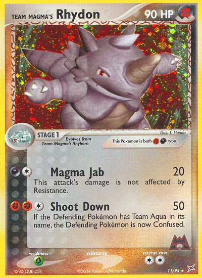 Pokemon | Team Magma's Rhydon (11/95) [EX: Team Magma vs Team Aqua] | The Nerd Merchant