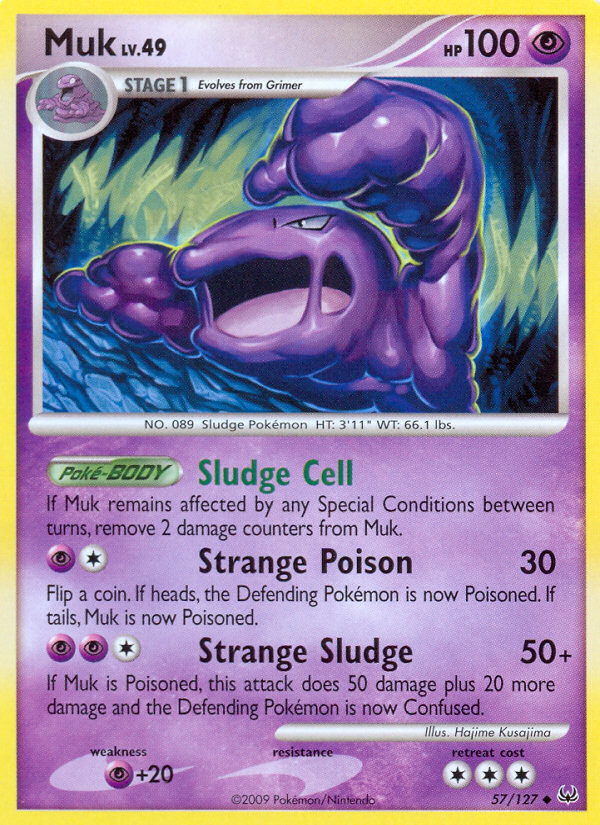 Pokemon | Muk (57/127) [Platinum: Base Set] | The Nerd Merchant