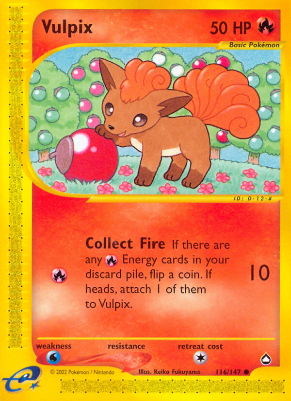 Pokemon | Vulpix (116/147) [Aquapolis] | The Nerd Merchant