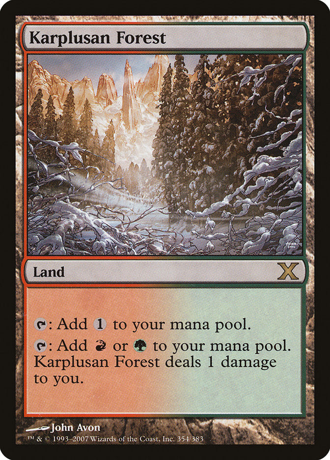 Magic | Karplusan Forest [Tenth Edition] | The Nerd Merchant