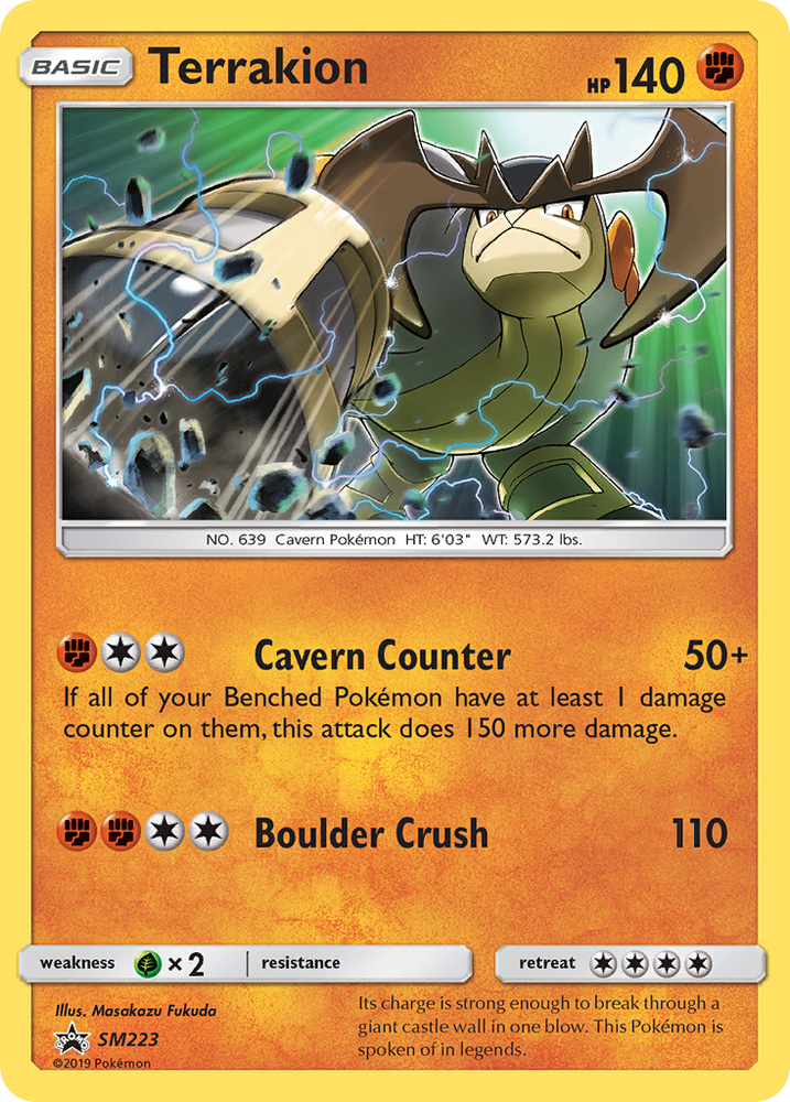 Pokemon | Terrakion (SM223) [Sun & Moon: Black Star Promos] | The Nerd Merchant