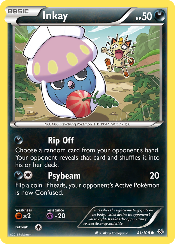 Pokemon | Inkay (41/108) [XY: Roaring Skies] | The Nerd Merchant
