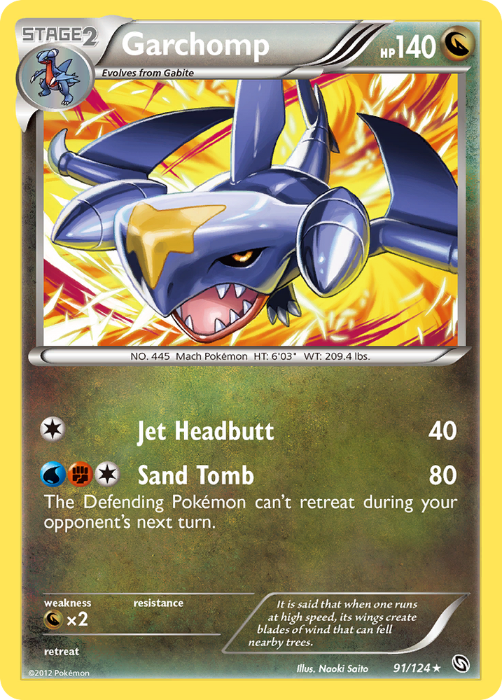 Pokemon | Garchomp (91/124) [Black & White: Dragons Exalted] | The Nerd Merchant