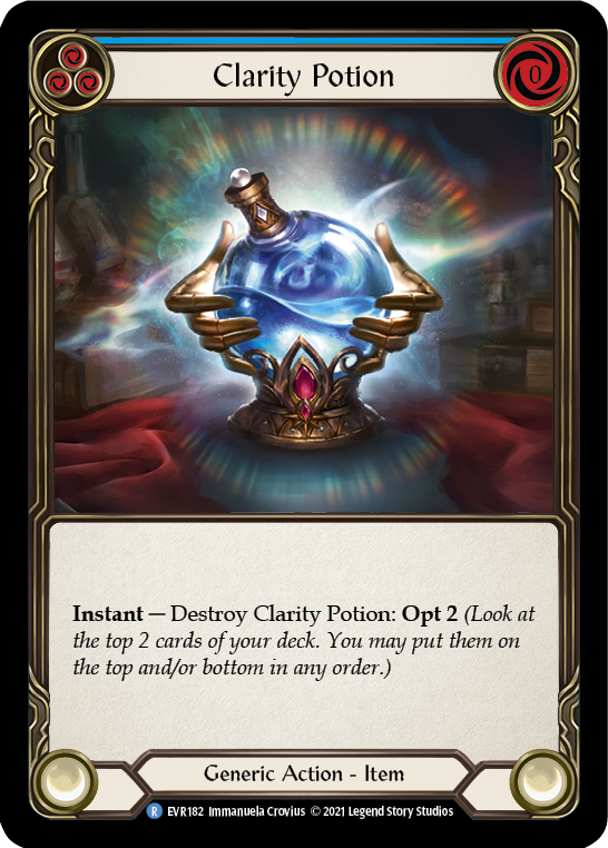 Flesh and Blood TCG | Clarity Potion [EVR182] (Everfest)  1st Edition Cold Foil | The Nerd Merchant