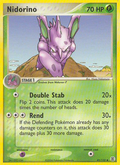 Pokemon | Nidorino (41/112) [EX: FireRed & LeafGreen] | The Nerd Merchant