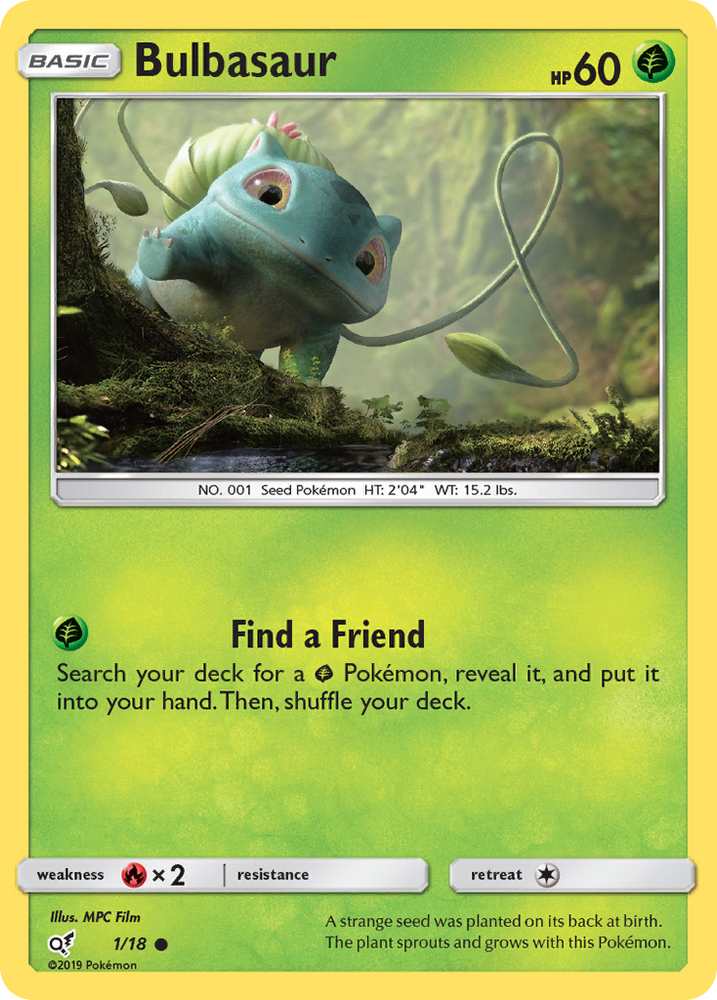 Pokemon | Bulbasaur (1/18) [Sun & Moon: Detective Pikachu] | The Nerd Merchant