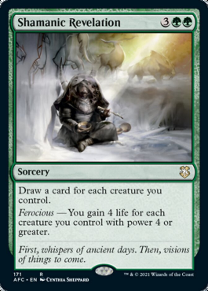 Magic | Shamanic Revelation [Dungeons & Dragons: Adventures in the Forgotten Realms Commander] | The Nerd Merchant