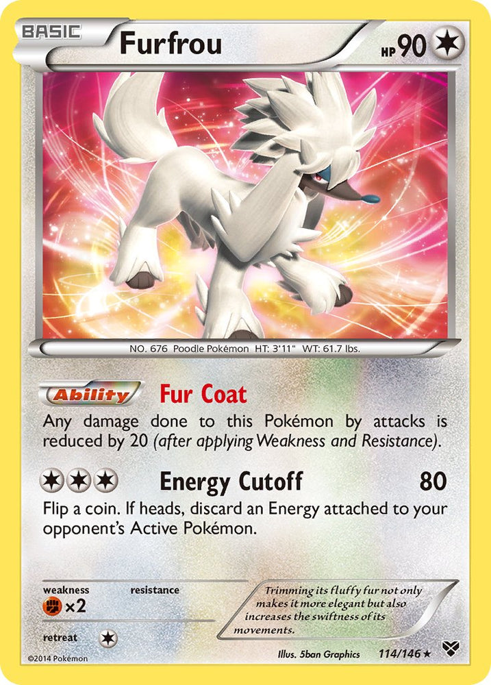Pokemon | Furfrou (114/146)(Cosmos Holo) (Blister Exclusive) [XY: Base Set] | The Nerd Merchant