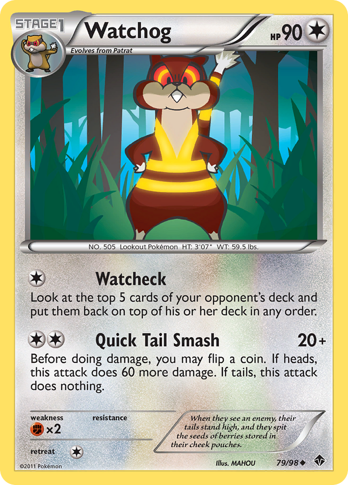 Pokemon | Watchog (79/98) [Black & White: Emerging Powers] | The Nerd Merchant