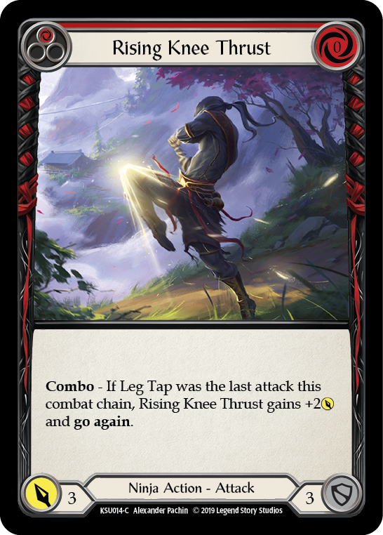 Flesh and Blood TCG | Rising Knee Thrust (Red) [KSU014-C] (Katsu Hero Deck)  1st Edition Normal | The Nerd Merchant