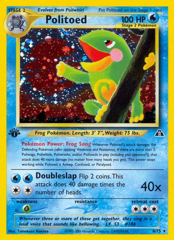 Pokemon | Politoed (8/75) [Neo Discovery 1st Edition] | The Nerd Merchant