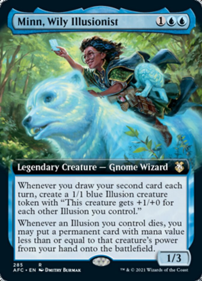 Magic | Minn, Wily Illusionist (Extended Art) [Dungeons & Dragons: Adventures in the Forgotten Realms Commander] | The Nerd Merchant