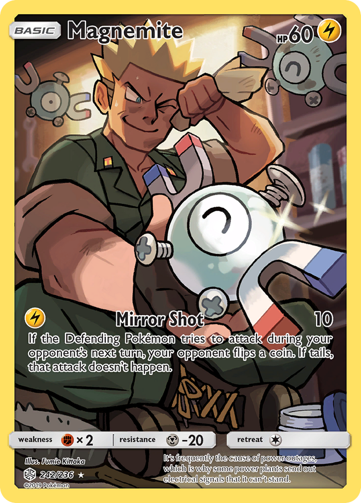 Pokemon| Magnemite (242/236) [Sun & Moon: Cosmic Eclipse] | The Nerd Merchant
