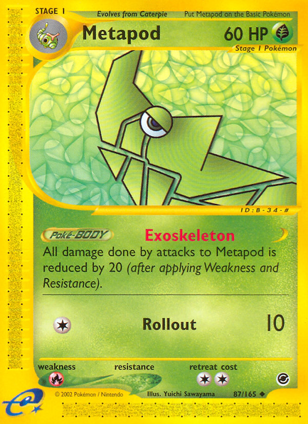 Pokemon | Metapod (87/165) [Expedition: Base Set] | The Nerd Merchant