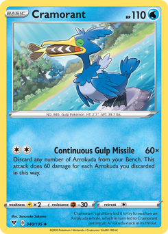 Pokemon | Cramorant (040/185) [Sword & Shield: Vivid Voltage] | The Nerd Merchant