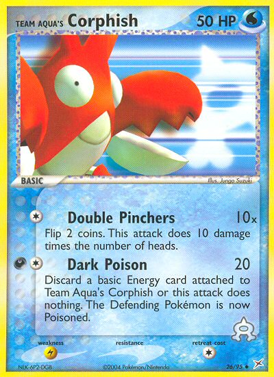 Pokemon | Team Aqua's Corphish (26/95) [EX: Team Magma vs Team Aqua] | The Nerd Merchant