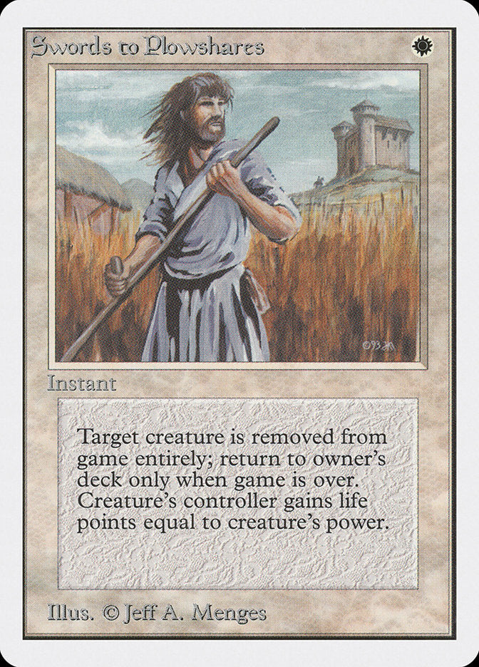 Magic | Swords to Plowshares [Unlimited Edition] | The Nerd Merchant