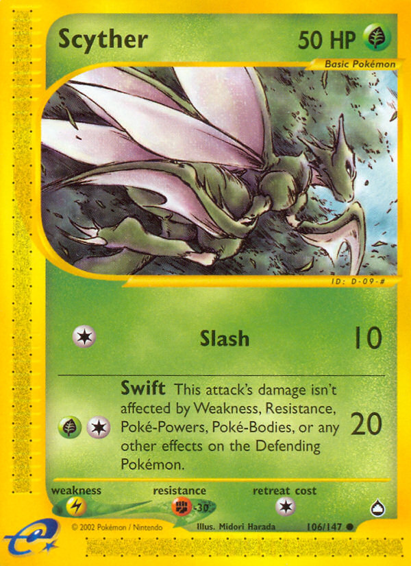 Pokemon | Scyther (106/147) [Aquapolis] | The Nerd Merchant