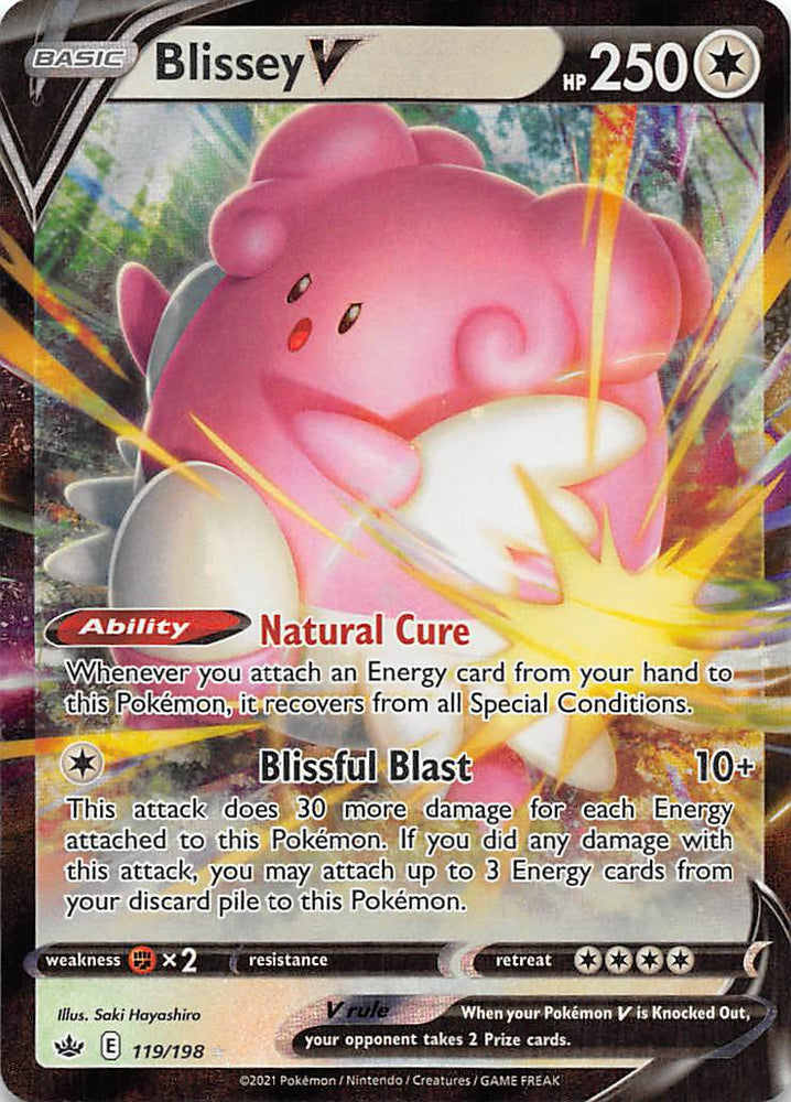 Pokemon | Blissey V (119/198) [Sword & Shield: Chilling Reign] | The Nerd Merchant