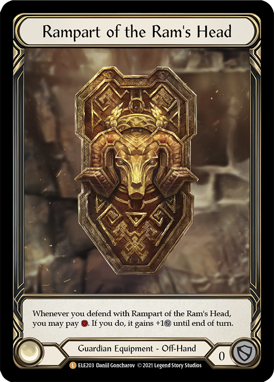 Flesh and Blood TCG | Rampart of the Ram's Head [ELE203] (Tales of Aria)  1st Edition Cold Foil | The Nerd Merchant