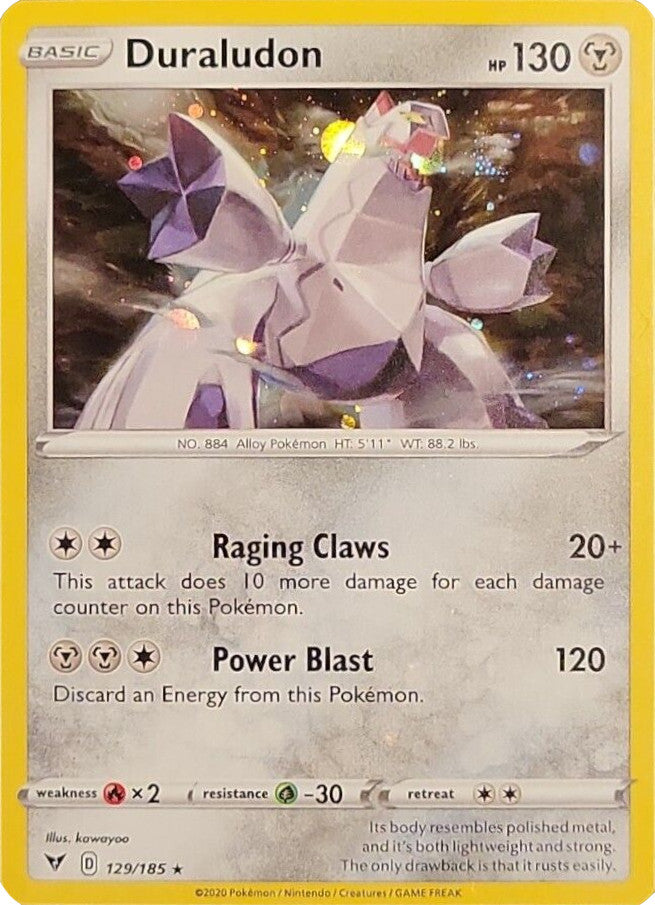 Pokemon | Duraludon (129/185) (Cosmos Holo) [Sword & Shield: Vivid Voltage] | The Nerd Merchant