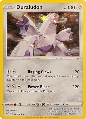 Pokemon | Duraludon (129/185) (Cosmos Holo) [Sword & Shield: Vivid Voltage] | The Nerd Merchant