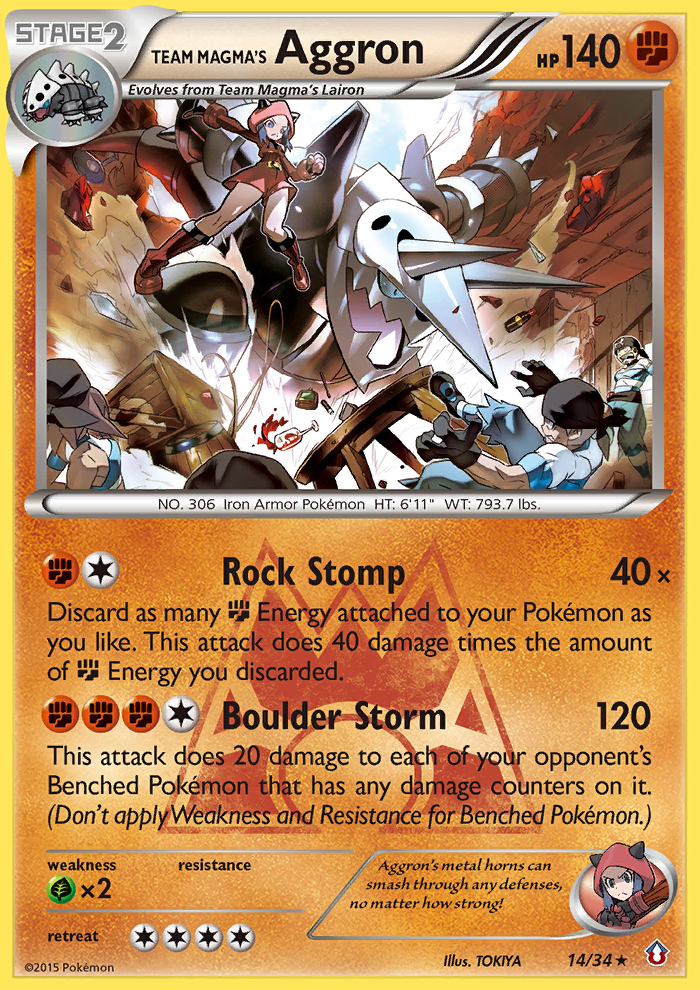 Pokemon | Team Magma's Aggron (14/34) [XY: Double Crisis] | The Nerd Merchant