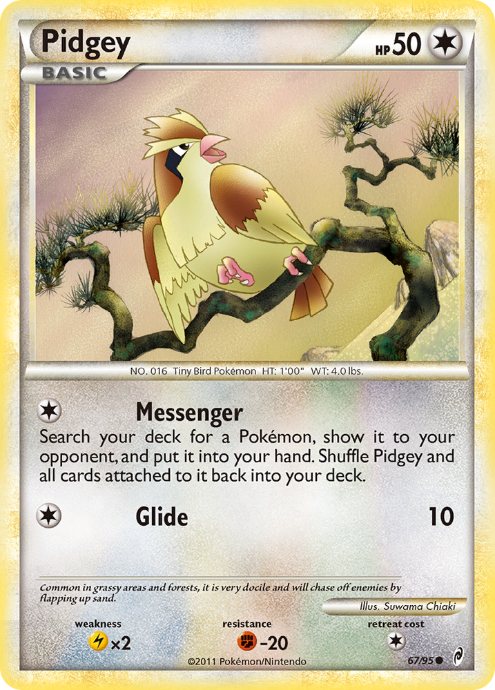 Pokemon | Pidgey (67/95) [HeartGold & SoulSilver: Call of Legends] | The Nerd Merchant