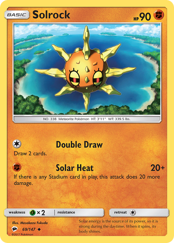 Pokemon | Solrock (69/147) [Sun & Moon: Burning Shadows] | The Nerd Merchant