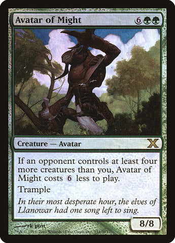 Magic | Avatar of Might (Premium Foil) [Tenth Edition] | The Nerd Merchant