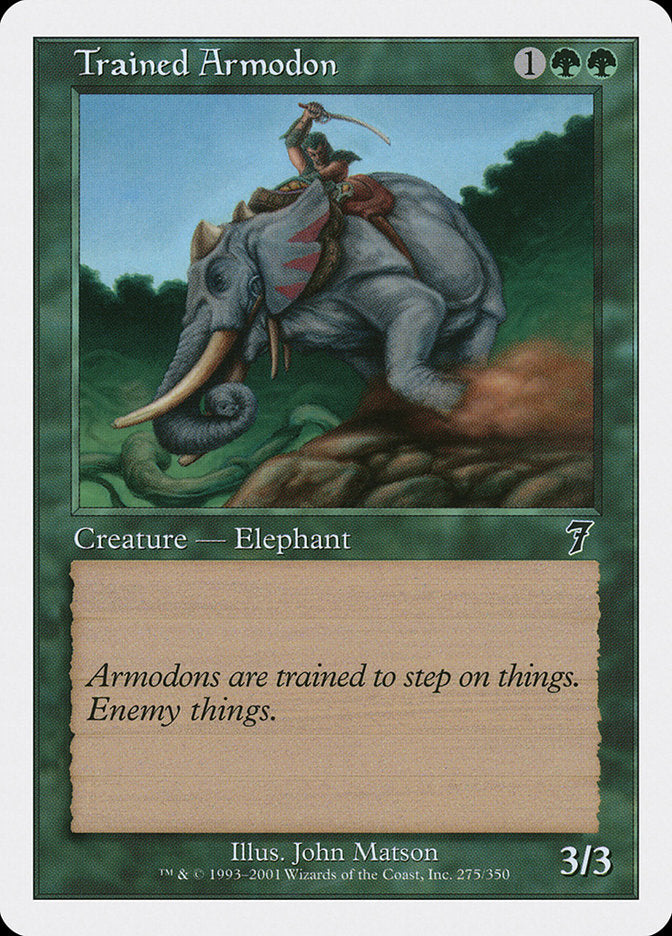 Magic | Trained Armodon [Seventh Edition] | The Nerd Merchant