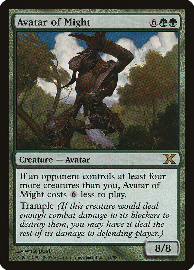 Magic | Avatar of Might [Tenth Edition] | The Nerd Merchant