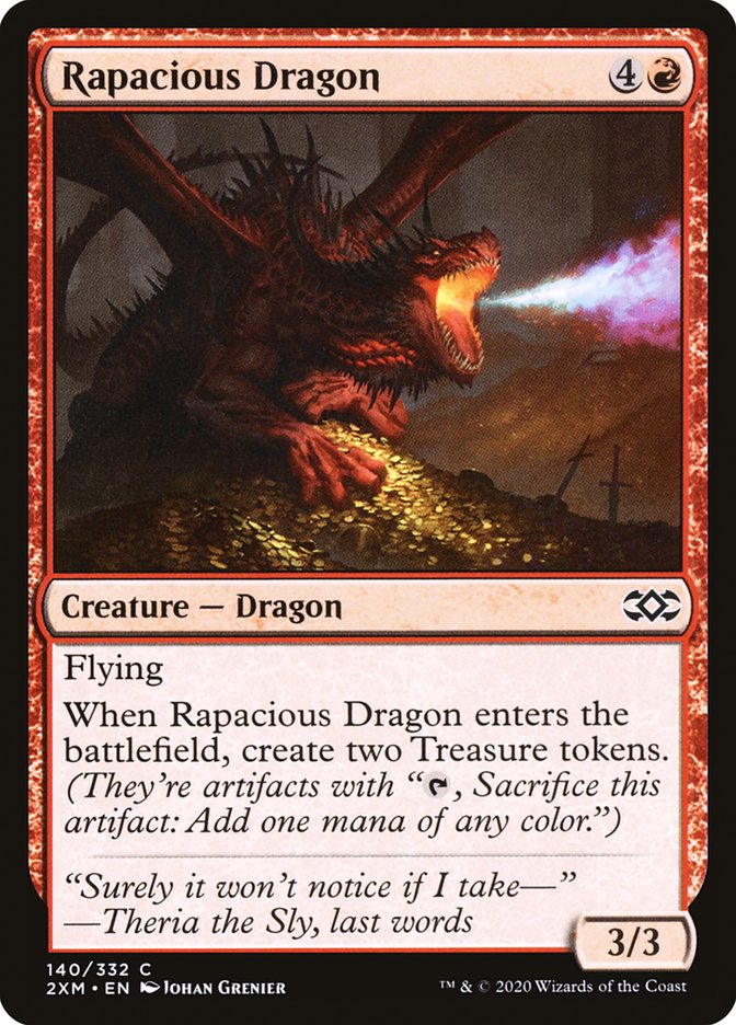 Magic | Rapacious Dragon [Double Masters] | The Nerd Merchant