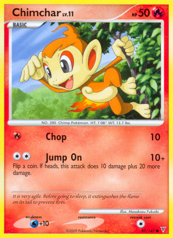Pokemon | Chimchar (97/147) [Platinum: Supreme Victors] | The Nerd Merchant