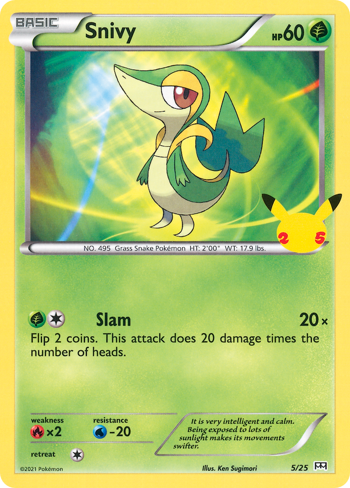 Pokemon | Snivy (5/25) [McDonald's 25th Anniversary] | The Nerd Merchant