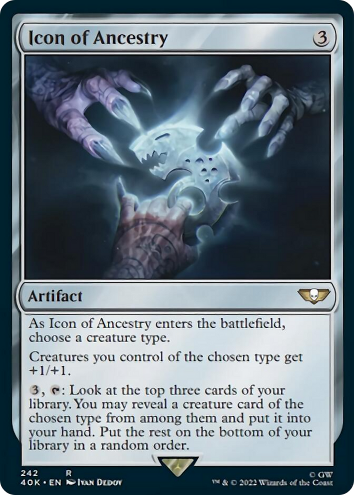 Magic | Icon of Ancestry (Surge Foil) [Warhammer 40,000] | The Nerd Merchant