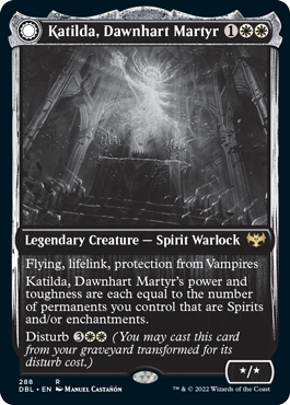 Magic | Katilda, Dawnhart Martyr // Katilda's Rising Dawn [Innistrad: Double Feature] | The Nerd Merchant